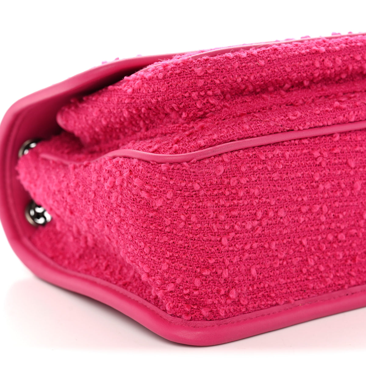 Boucle Tweed Monogram Baby Niki Chain Satchel Pink