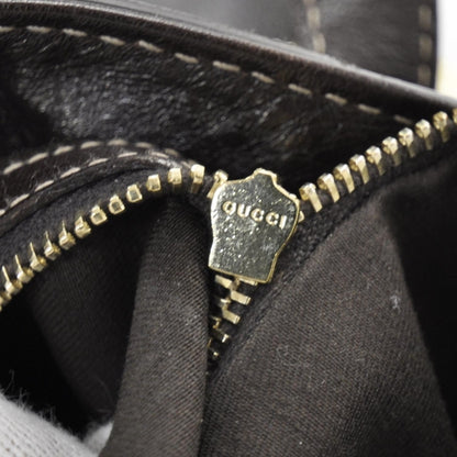Gucci Leather Medium Britt Bag Dark Brown 10 of 11