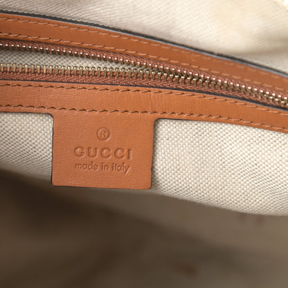 Gucci Monogram Vintage Web Medium Boston Tobacco 6 of 17