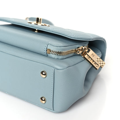 Chanel Caviar Quilted Small Business Affinity Flap Light Blue 9 of 9