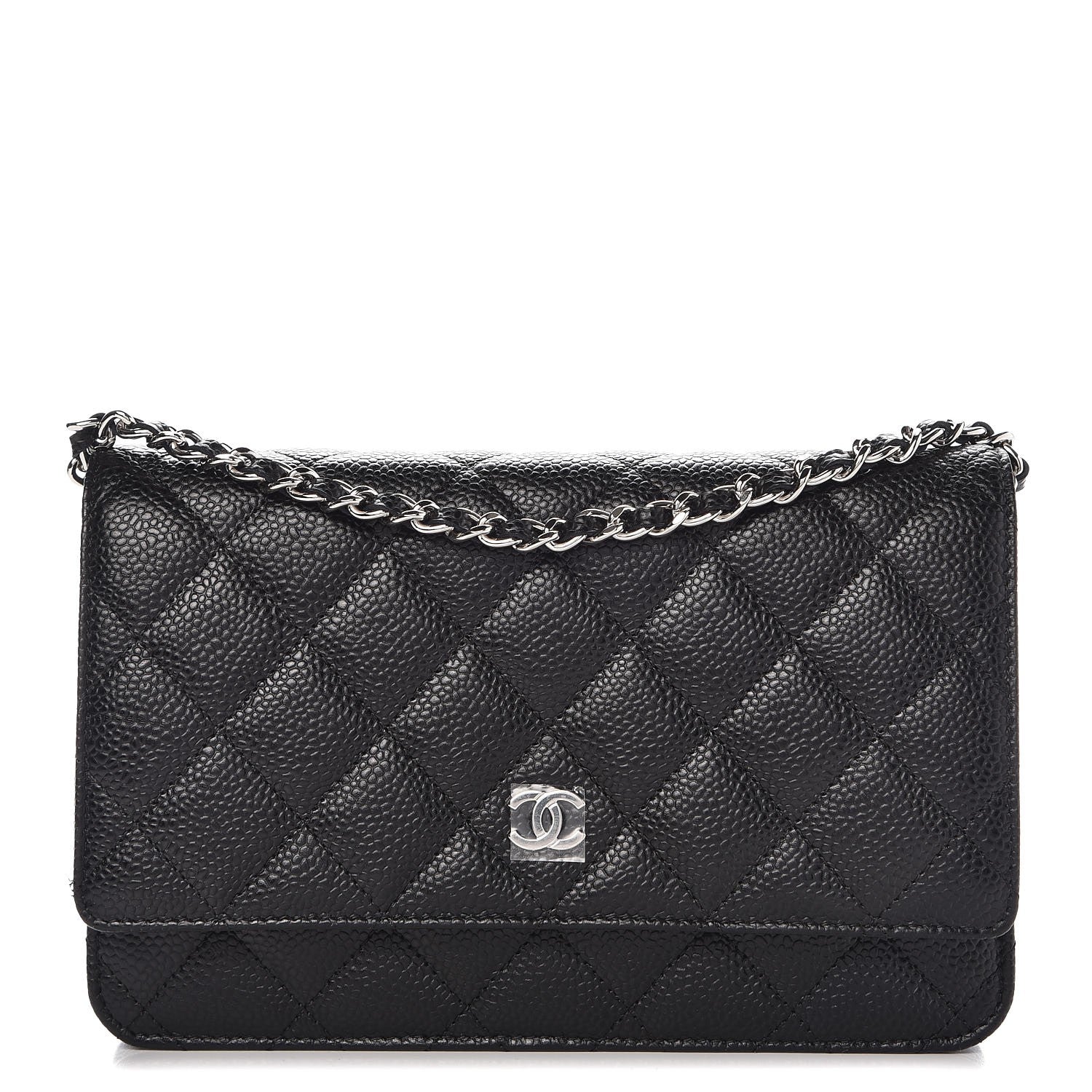 Chanel Caviar Quilted Wallet On Chain WOC Black 1 of 9