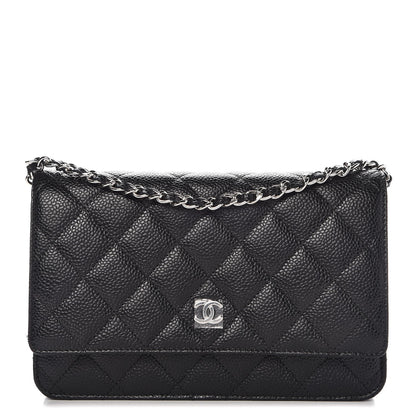 Chanel Caviar Quilted Wallet On Chain WOC Black 1 of 9