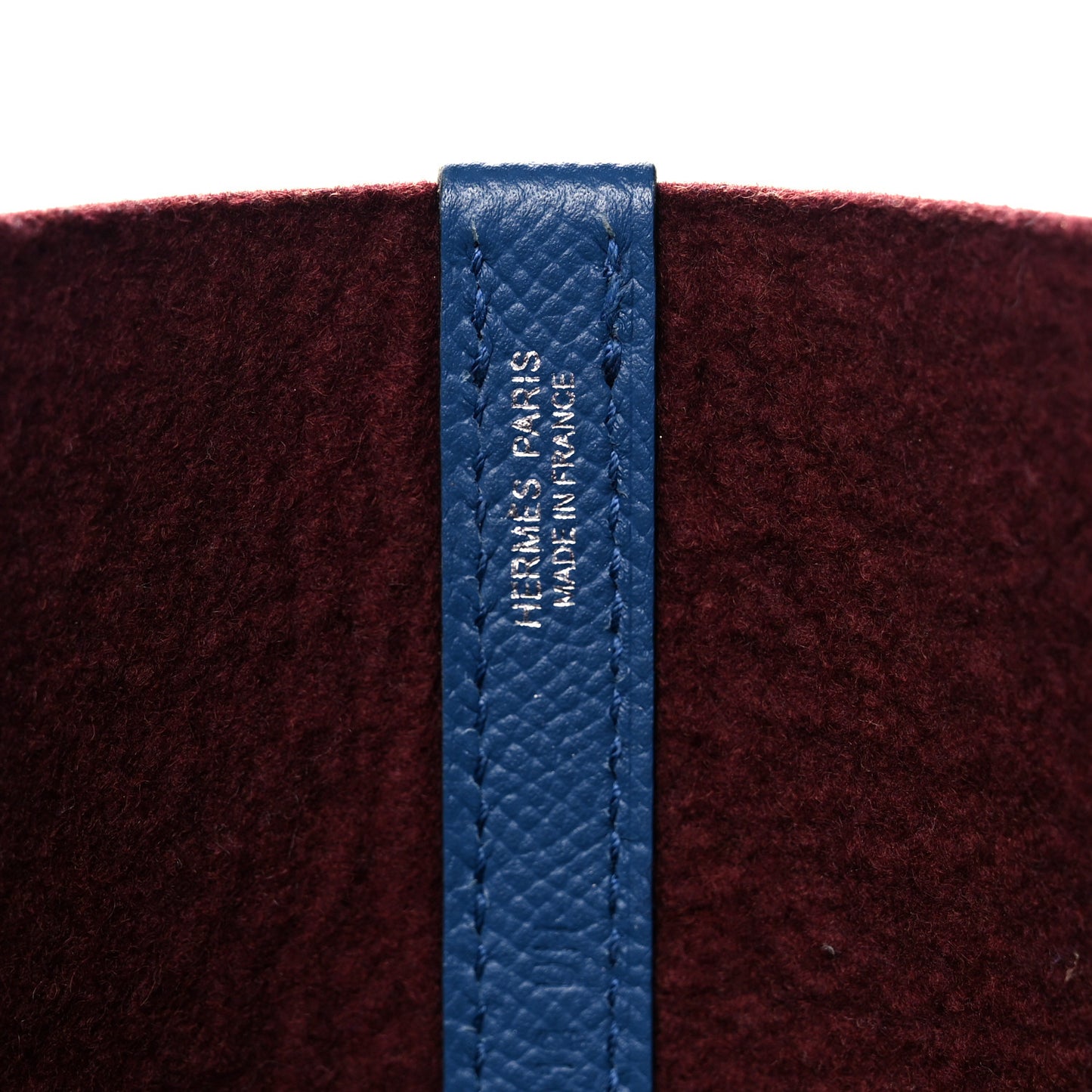 Felt Epsom Maxibox Cabas 30 Bordeaux Bleu Agate