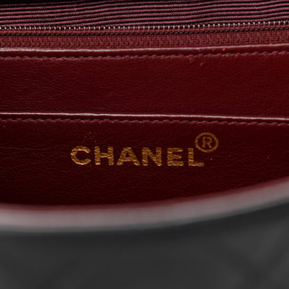 Chanel Lambskin Quilted XL Jumbo Single Flap Black 6 of 14