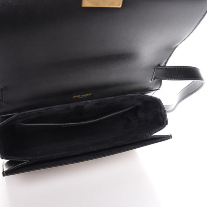 Saint Laurent Calfskin Suede Medium Bellechasse Black Beige 5 of 7