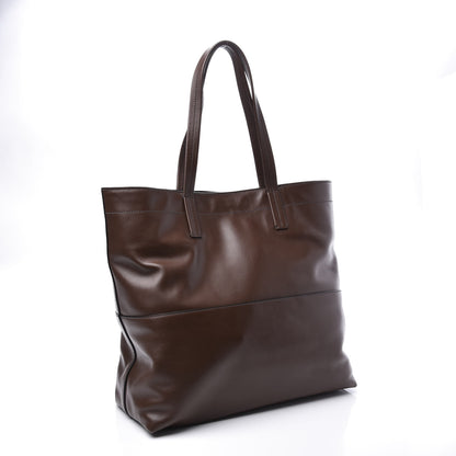 Miu Miu Vitello Soft Calfskin Shopping Tote Bruciato 2 of 9