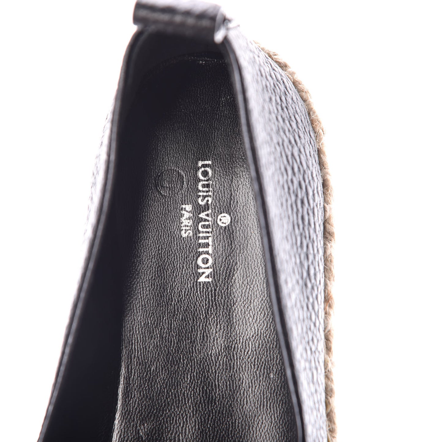 Calfskin Tropical Bloom Espadrille Flats 36 Black