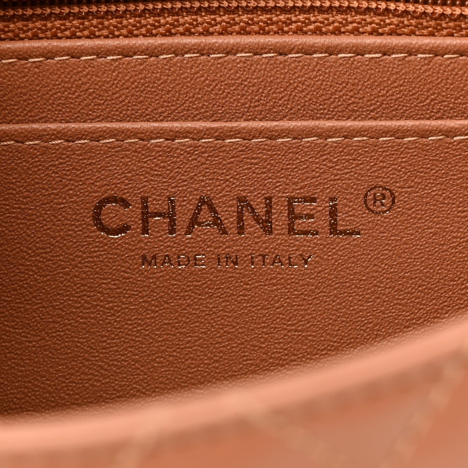 Chanel Lambskin Quilted Mini Square Flap Brown 6 of 10