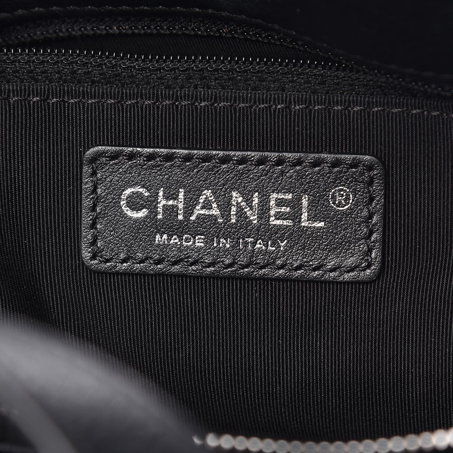 Chanel Metallic Grained Calfskin Quilted Large Casual Pocket Tote Black 6 of 12