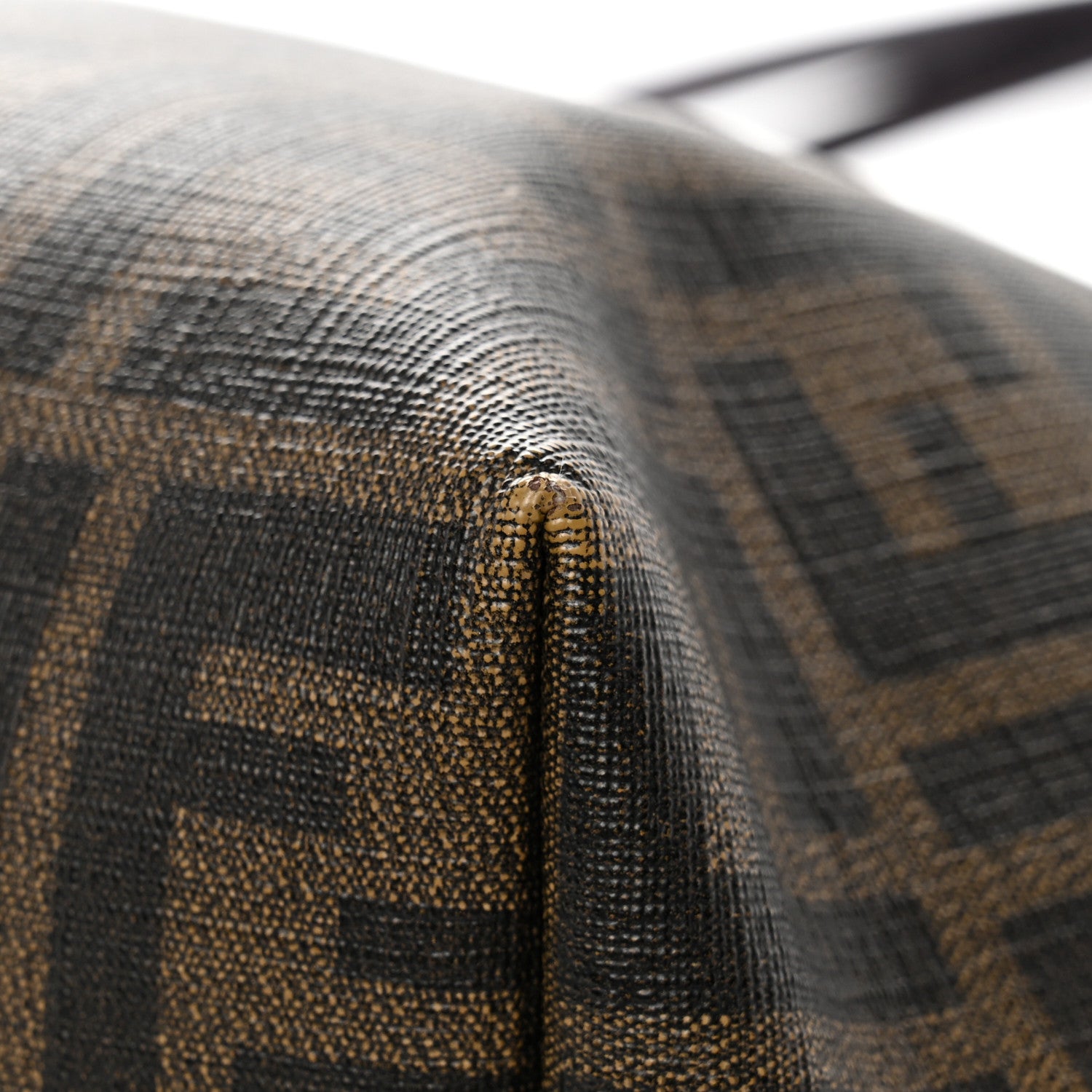 Fendi Zucca Spalmati Clover Lady Bug Roll Tote Tobacco 1863843