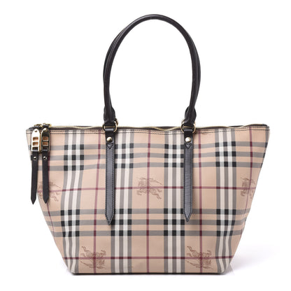 Burberry Haymarket Check Small Salisbury Tote Chocolate 1 of 11