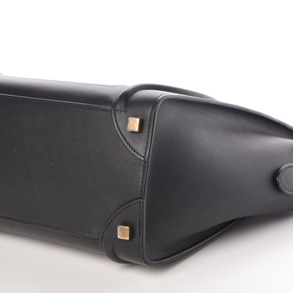 Celine Smooth Calfskin Micro Luggage Black 6 of 8