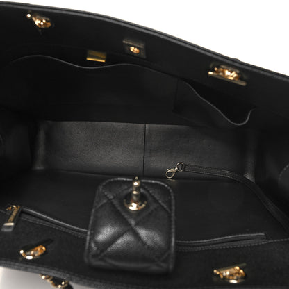 Chanel Caviar Quilted Large Shopping Tote Black 5 of 10