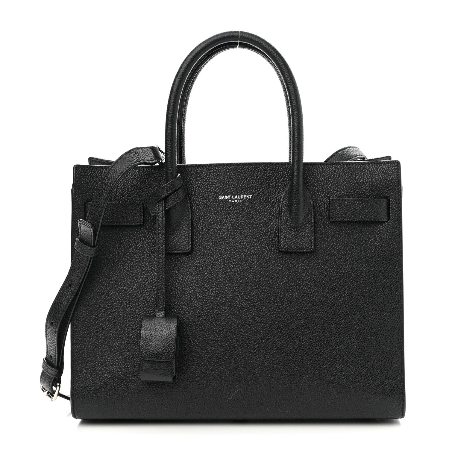 Saint Laurent Grained Calfskin Baby Sac De Jour Black 1 of 11
