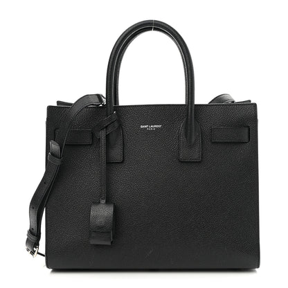 Saint Laurent Grained Calfskin Baby Sac De Jour Black 1 of 11