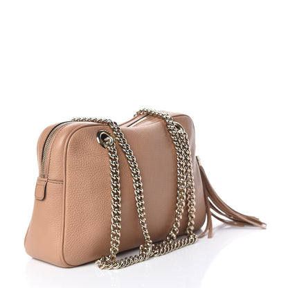 Gucci Pebbled Calfskin Small Soho Bowler Camelia 3 of 14