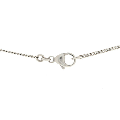 Chanel Crystal Pearl Twisted CC Drop Necklace Silver 4 of 4