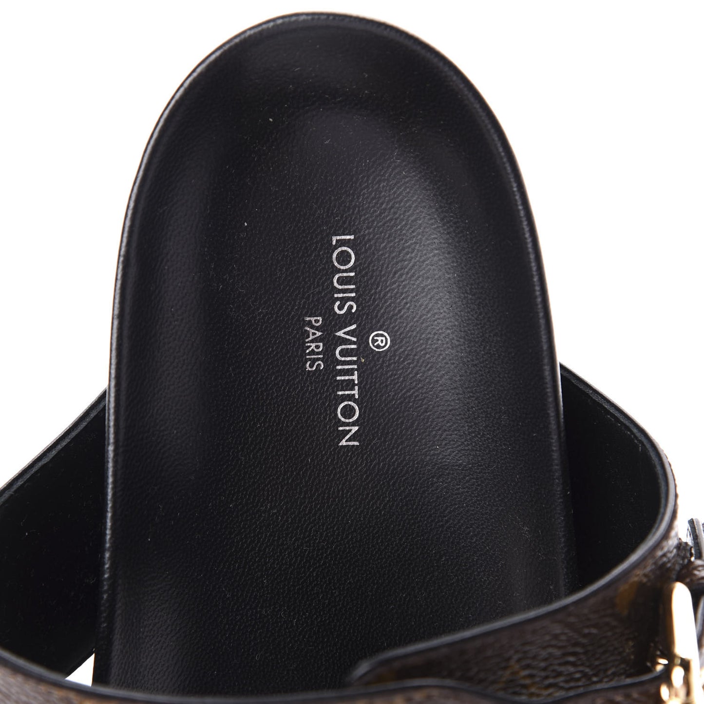 Monogram Bom Dia Mule Sandals 37.5 Black