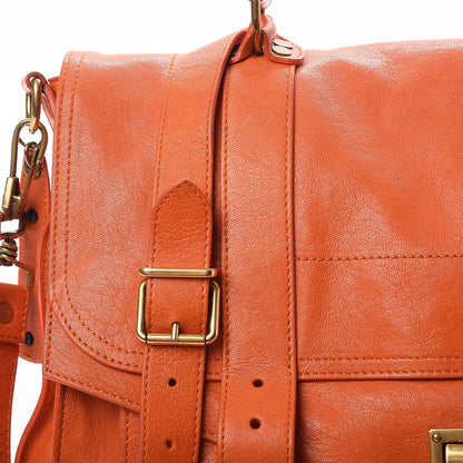 Proenza Schouler Lambskin Large PS1 Satchel Orange 9 of 11