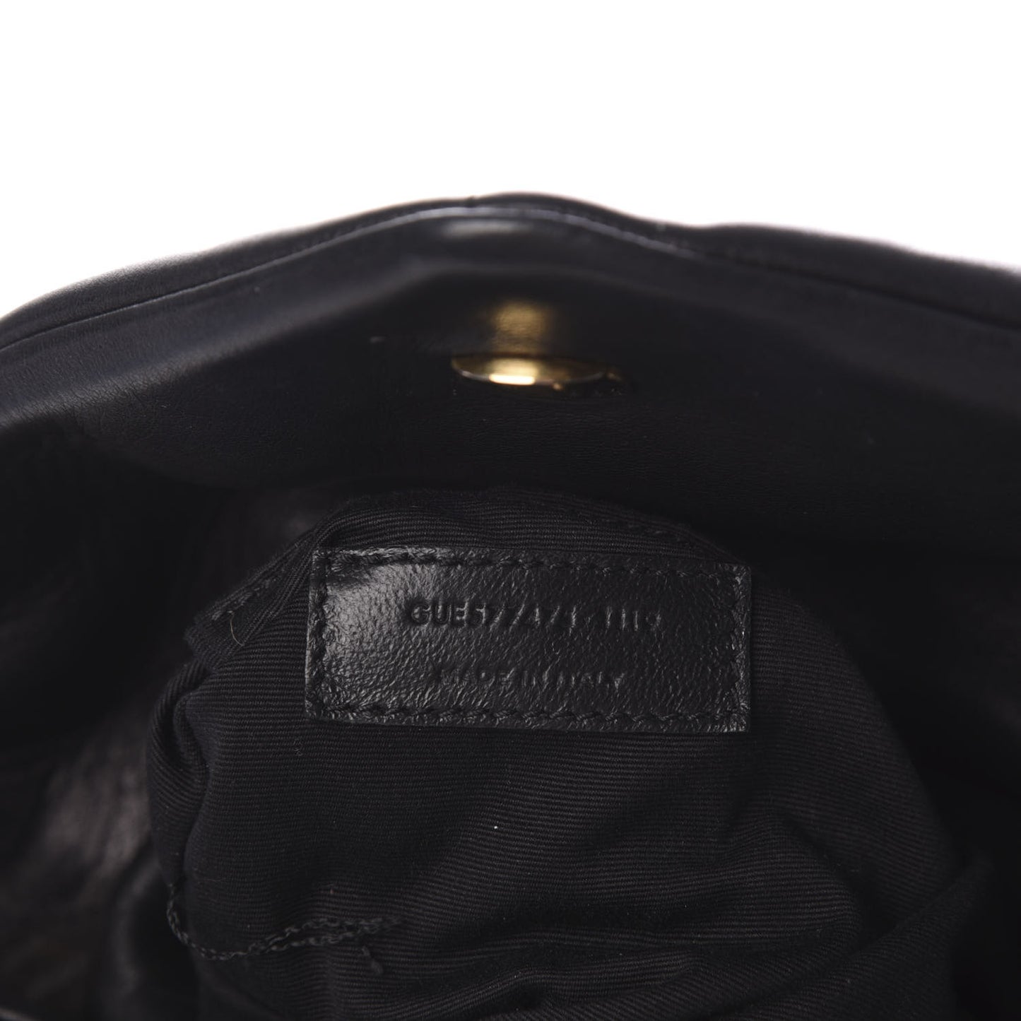 Lambskin Quilted Medium Loulou Puffer Monogram Chain Satchel Black