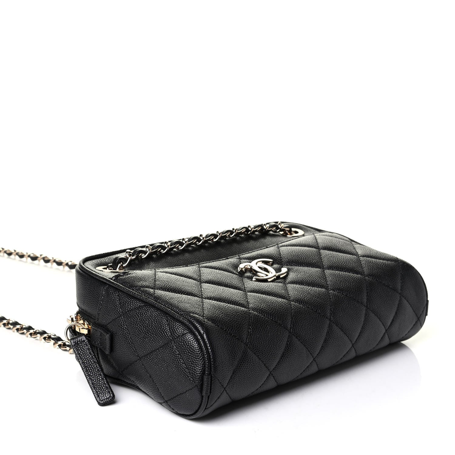 Chanel Caviar Quilted Small In & Out Camera Case Black 4 of 7