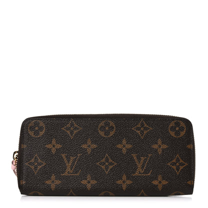 Louis Vuitton Monogram Clemence Wallet Rose Ballerine 1 of 7