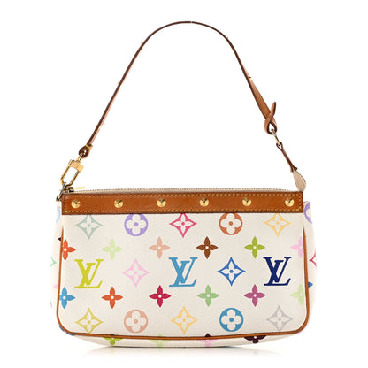 Louis Vuitton Monogram Multicolor Pochette Accessories White 1 of 10