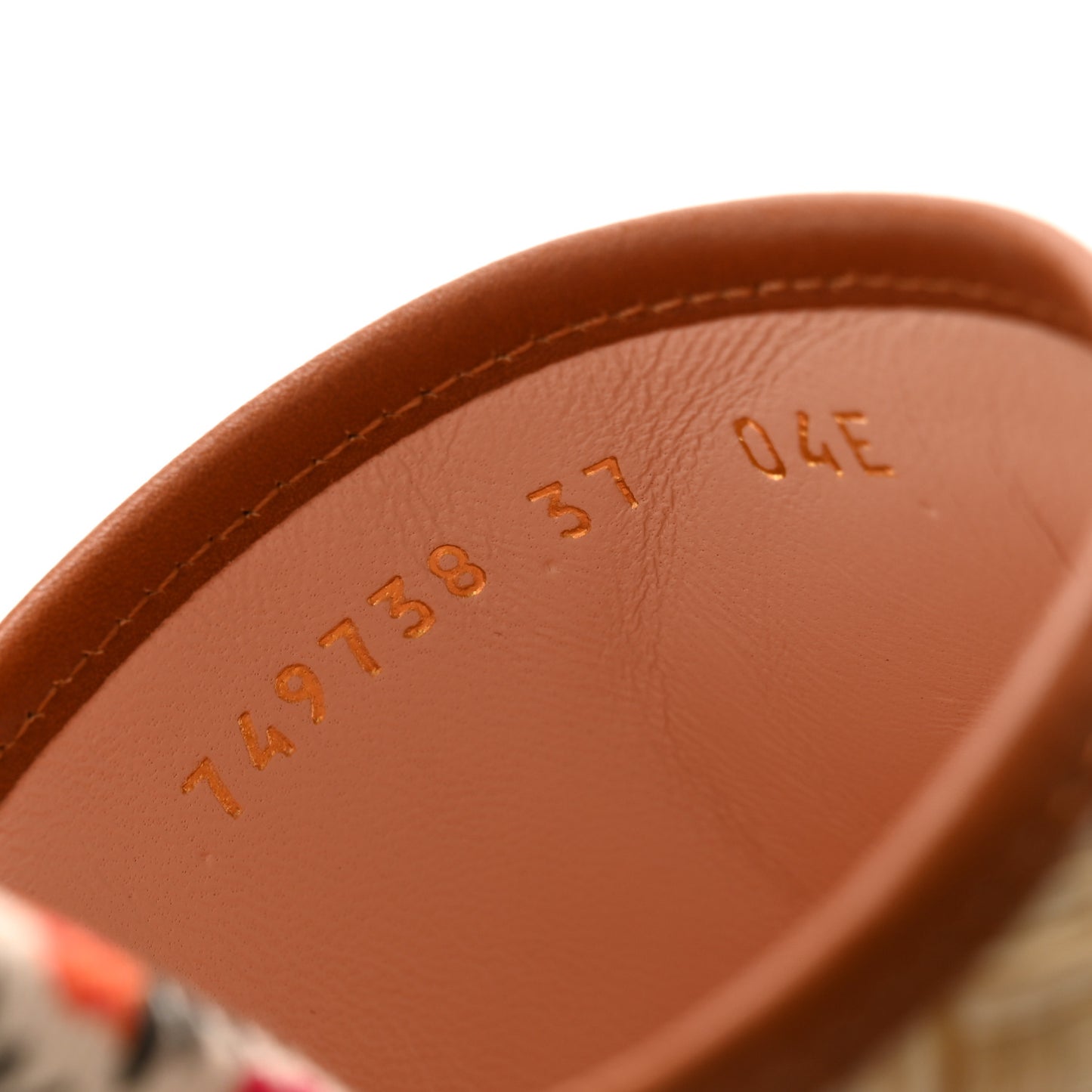 Raffia Malaga Kid Interlocking G Mabel Sandals 37 Natural