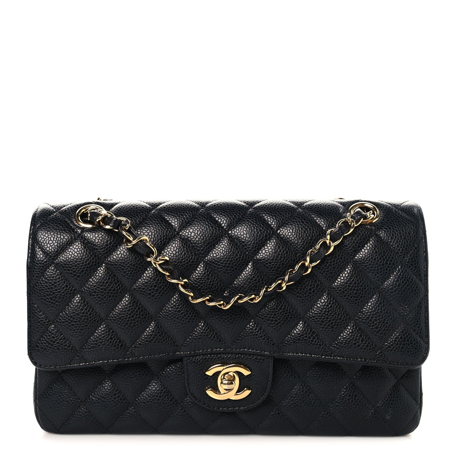 Chanel Caviar Quilted Medium Double Flap Black 1 of 10