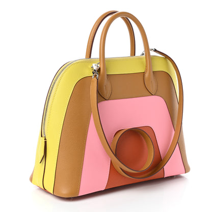 Hermes Epsom 1923 Sunrise Bolide 30 Lime Sesame Rose Confetti Terre Battue 3 of 9