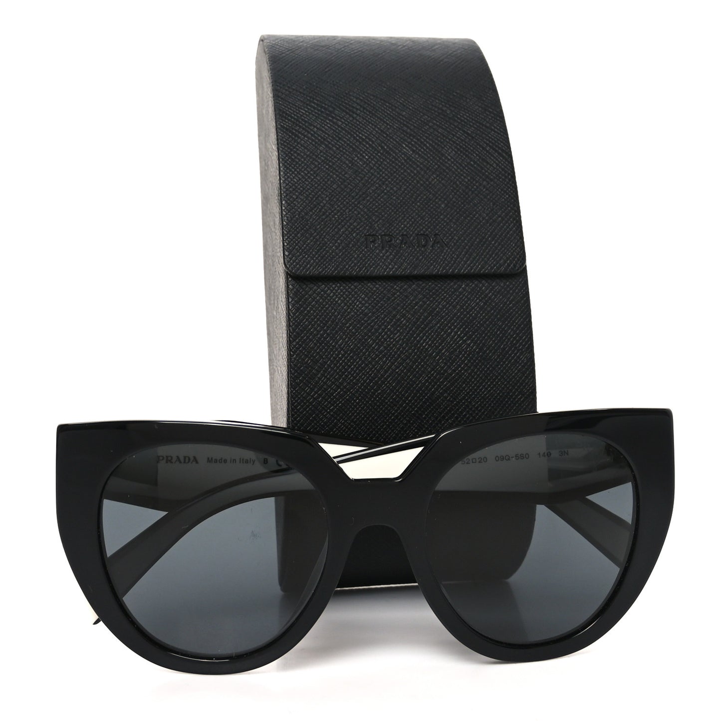 Acetate Square Sunglasses SPR 14W Black White