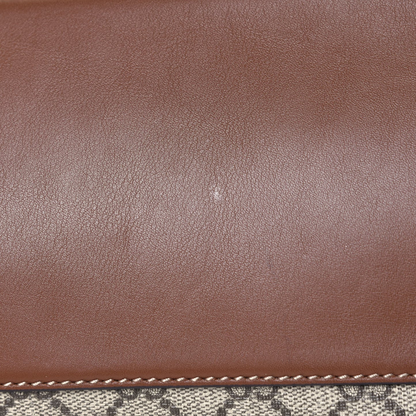 GG Supreme Monogram Large Linea A Hobo Light Brown