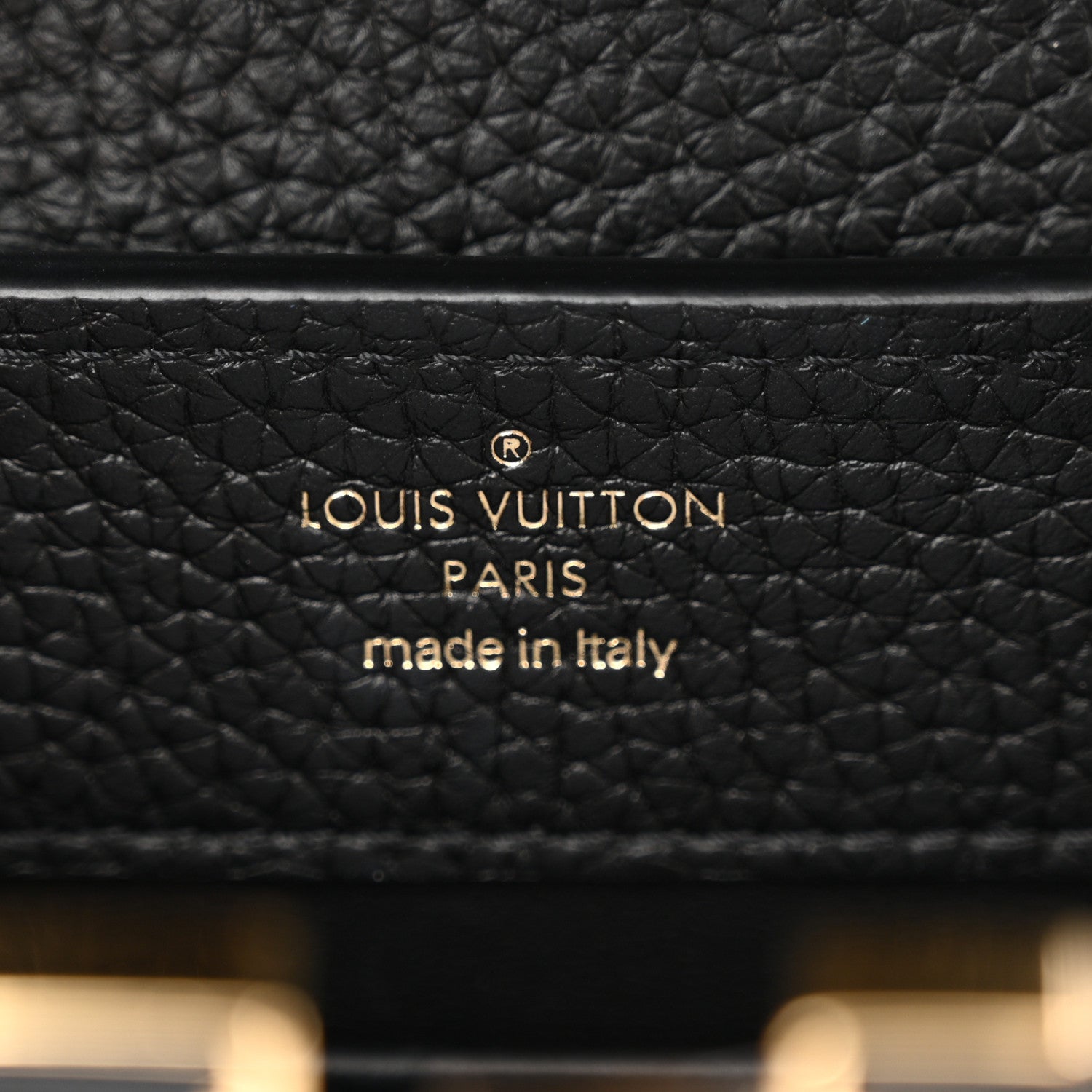 Louis Vuitton Taurillon Embellished Flower Crown Capucines Mini Black 6 of 10