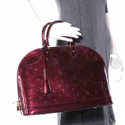 Louis Vuitton Vernis Alma GM Rouge Fauviste 2 of 11