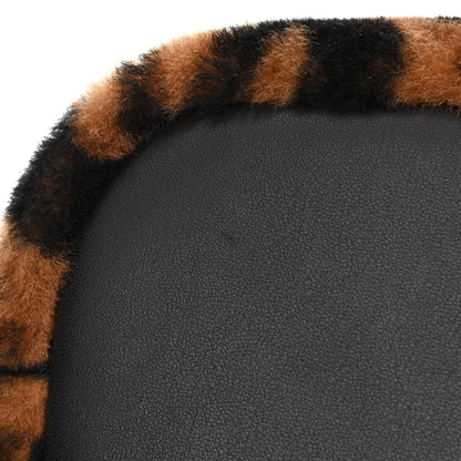 Fendi Shearling Vitello Dolce F is Fendi Macro FF 1974 Mini Mon Tresor Bucket Bag Tobacco Black 11 of 11