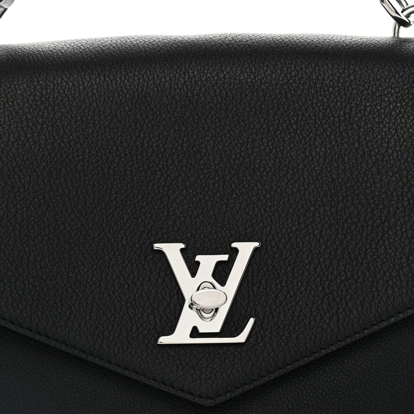 Soft Calfskin My Lockme Top Handle  Black