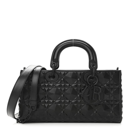 Christian Dior Calfskin Cannage Diamond Medium Lady D-Joy Black 1 of 11