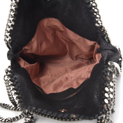 Stella McCartney Shaggy Deer Mini Falabella Stone Embellished Crossbody Tote Black 5 of 7