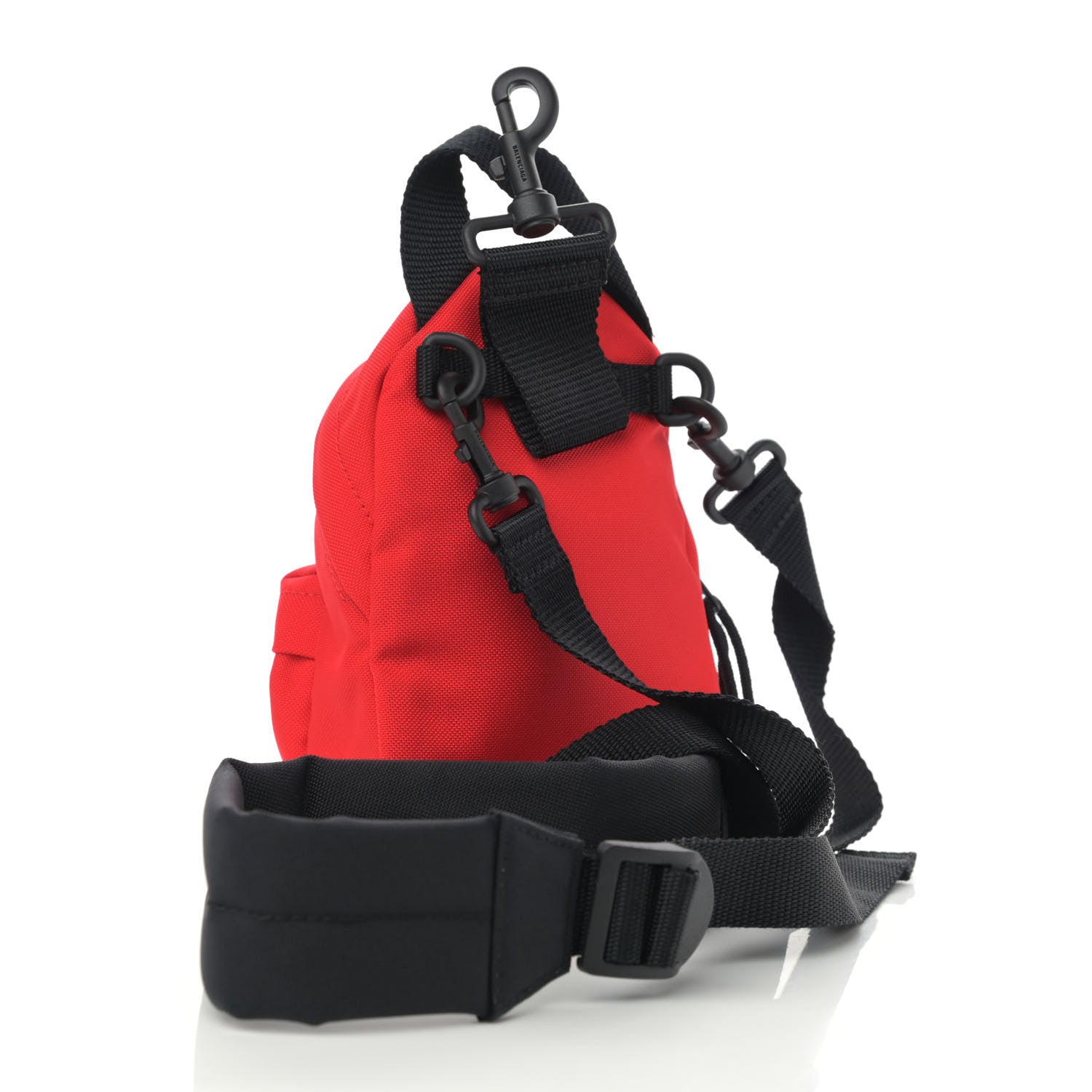 Balenciaga Recycled Casual Nylon Mini Oversized Backpack Bright Red 3 of 9