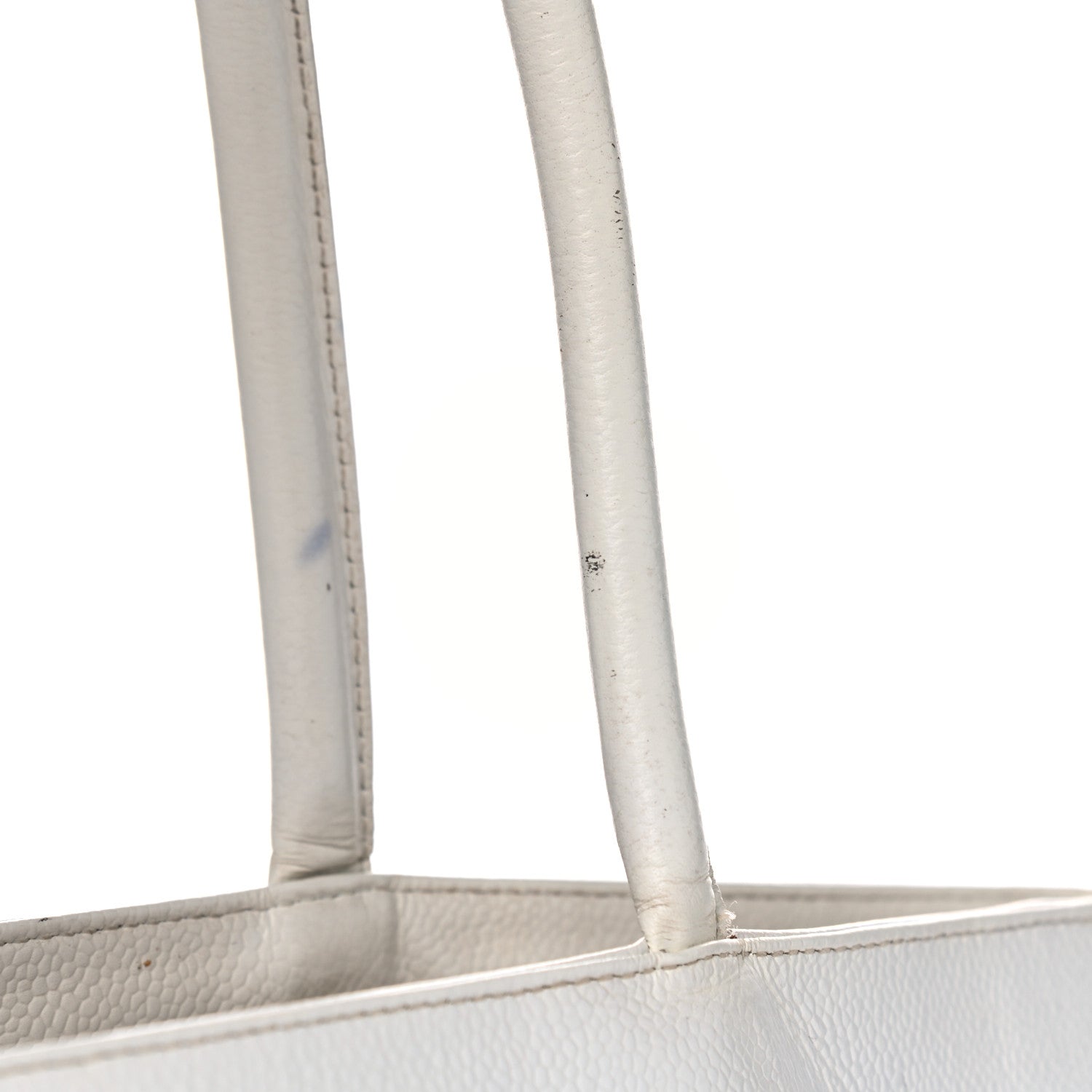 Chanel Caviar CC Tote White 19 of 20