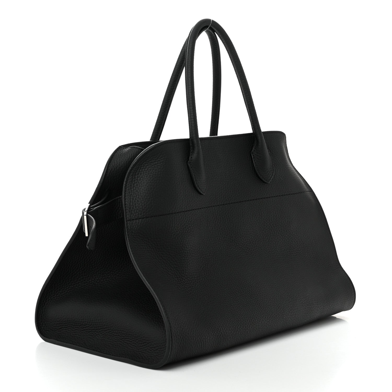 The Row Matte Grained Calfskin Soft Margaux 15 Black 3 of 9
