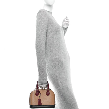 Louis Vuitton Epi Tri-Color Alma BB Vanilla Fuchsia Black 2 of 15