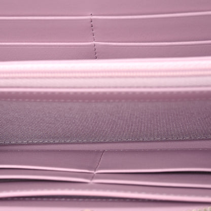 Chanel Caviar Quilted Large Gusset Zip Around Wallet Light Pink 5 of 13