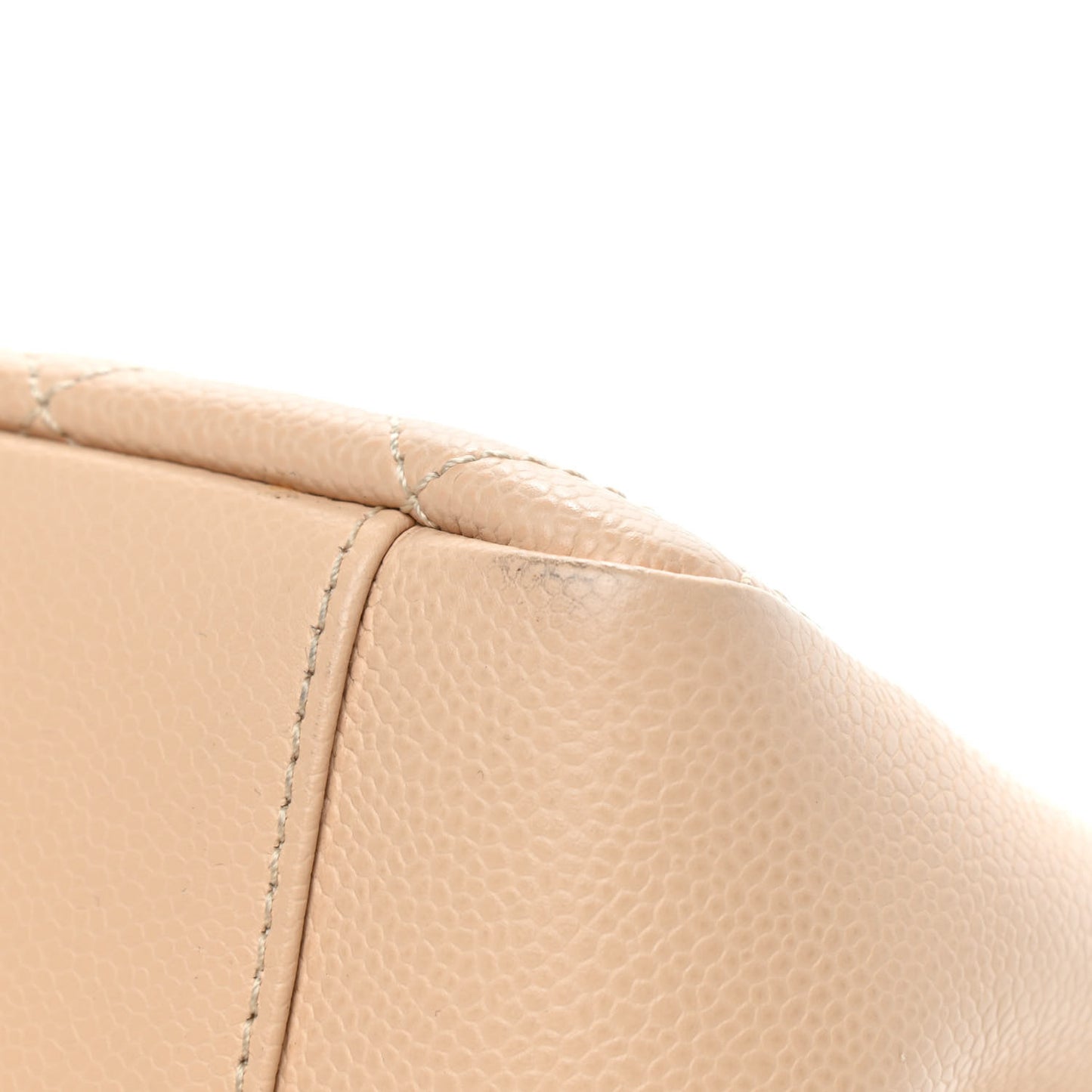 Caviar Quilted Grand Shopping Tote GST Beige Clair