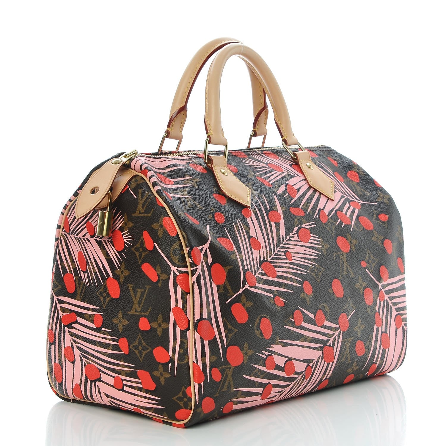 Louis Vuitton Monogram Jungle Dots Speedy 30 Sugar Pink Poppy 3 of 8
