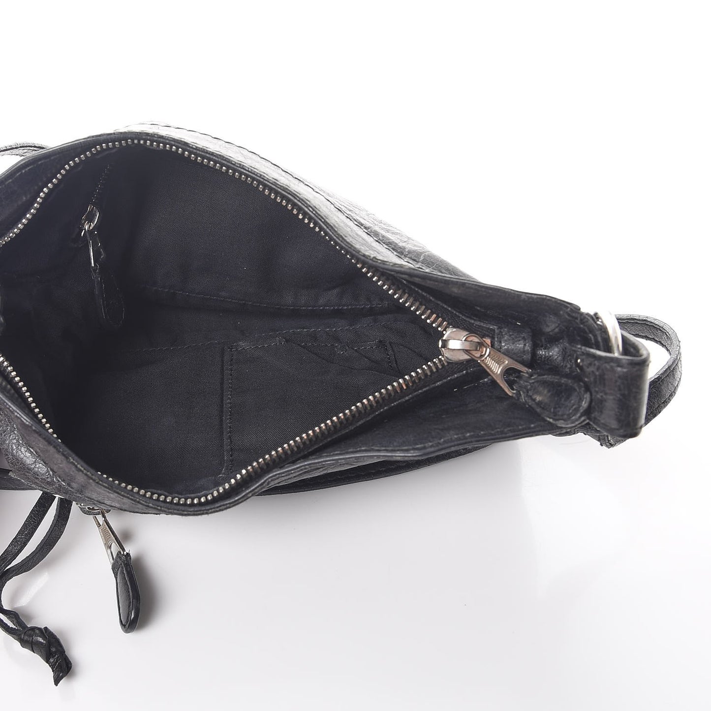 Agneau Giant 12 Silver Hardware Hip Black