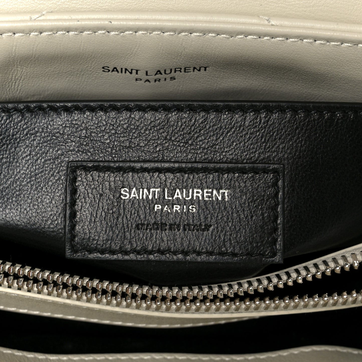Calfskin Y Quilted Monogram Small Loulou Chain Satchel Crema Soft
