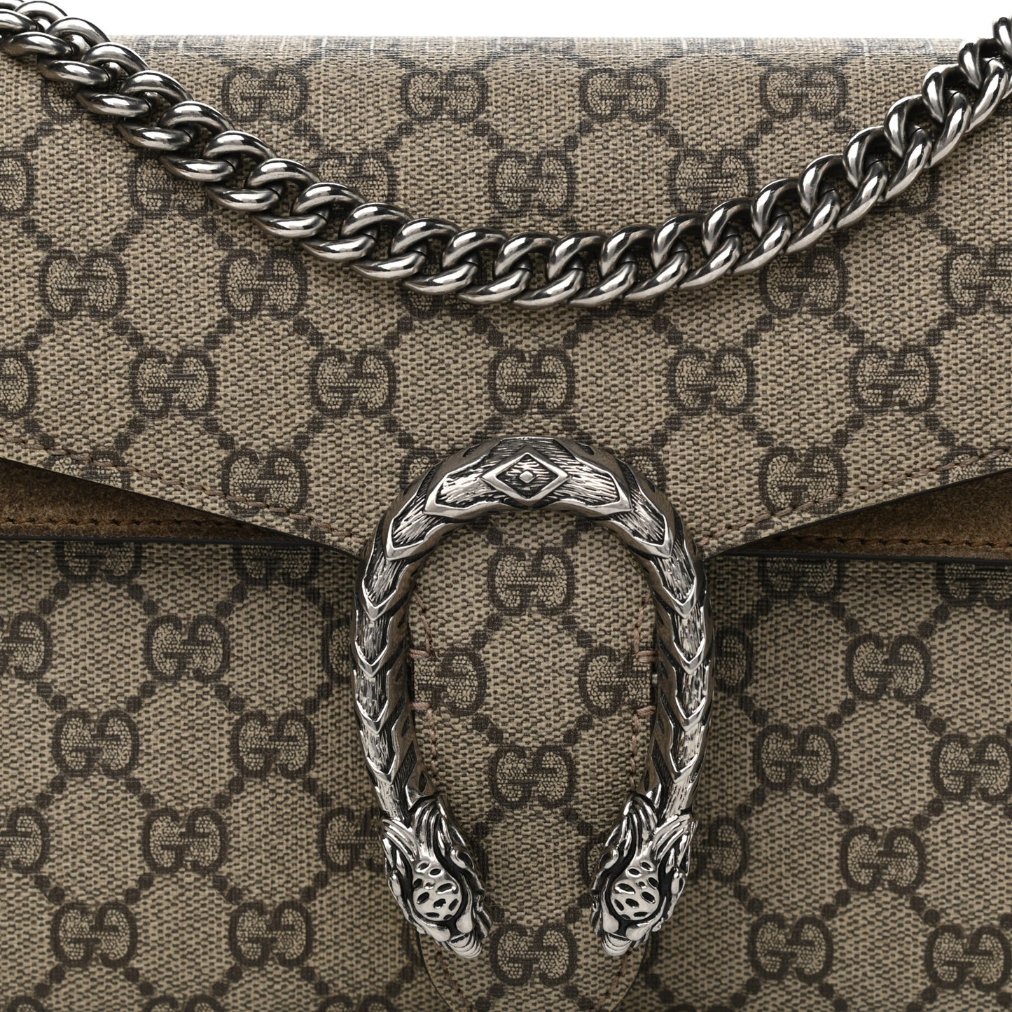 GG Supreme Monogram Small Dionysus Shoulder Bag Taupe