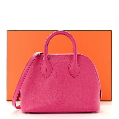 Hermes Chevre Mysore Mini 1923 Bolide Rose D'Ete Rose Shocking 11 of 11