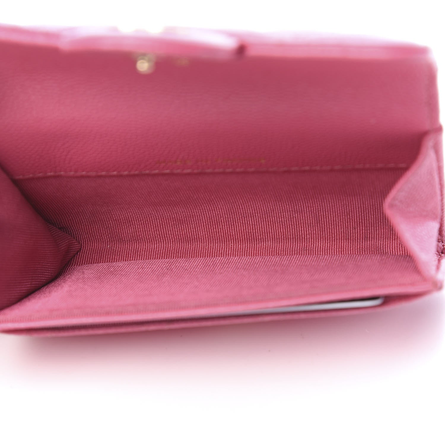 Chanel Caviar Quilted Card Flap Holder Pink 5 of 14